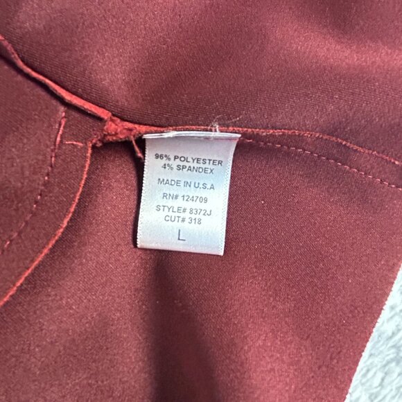 IC by Connie K Womens Red Coat Jacket Large Flared Sleeve Strap Detail Zip Artsy - Picture 4 of 9